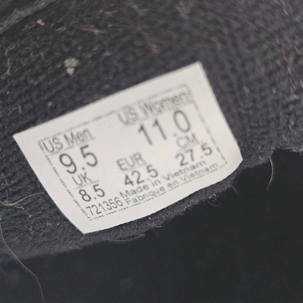 Vans Sk8-Hi M9.5 W11 Shoes Black/Red High Top Skate Sneakers Canvas Skool - Picture 7 of 7